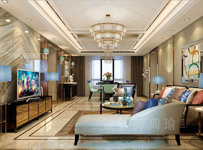 亚洲性插精品二区世纪江尚三室两厅168平装修设计效果欣赏